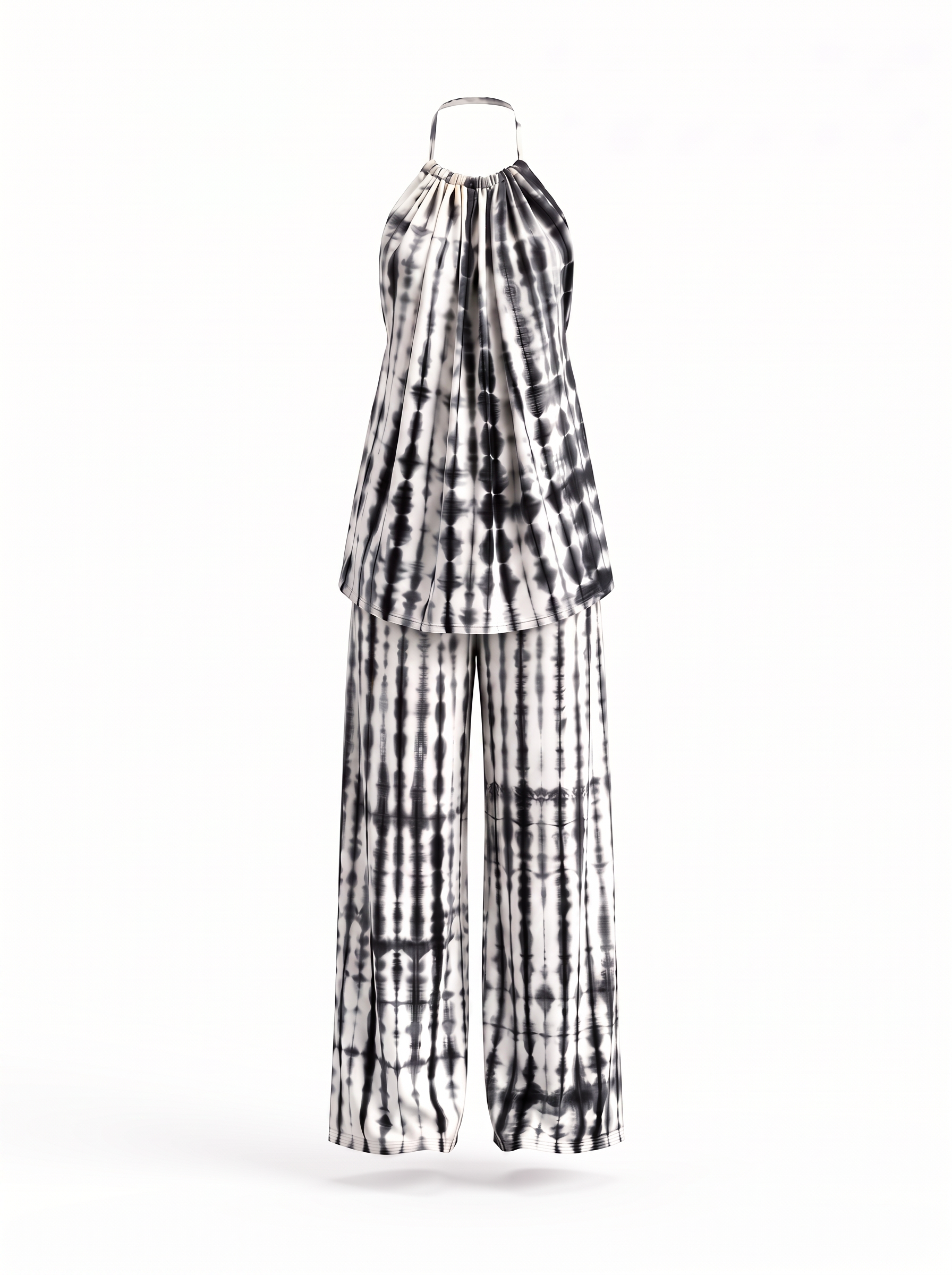 Frosted Lychee loungewear set in White & Black