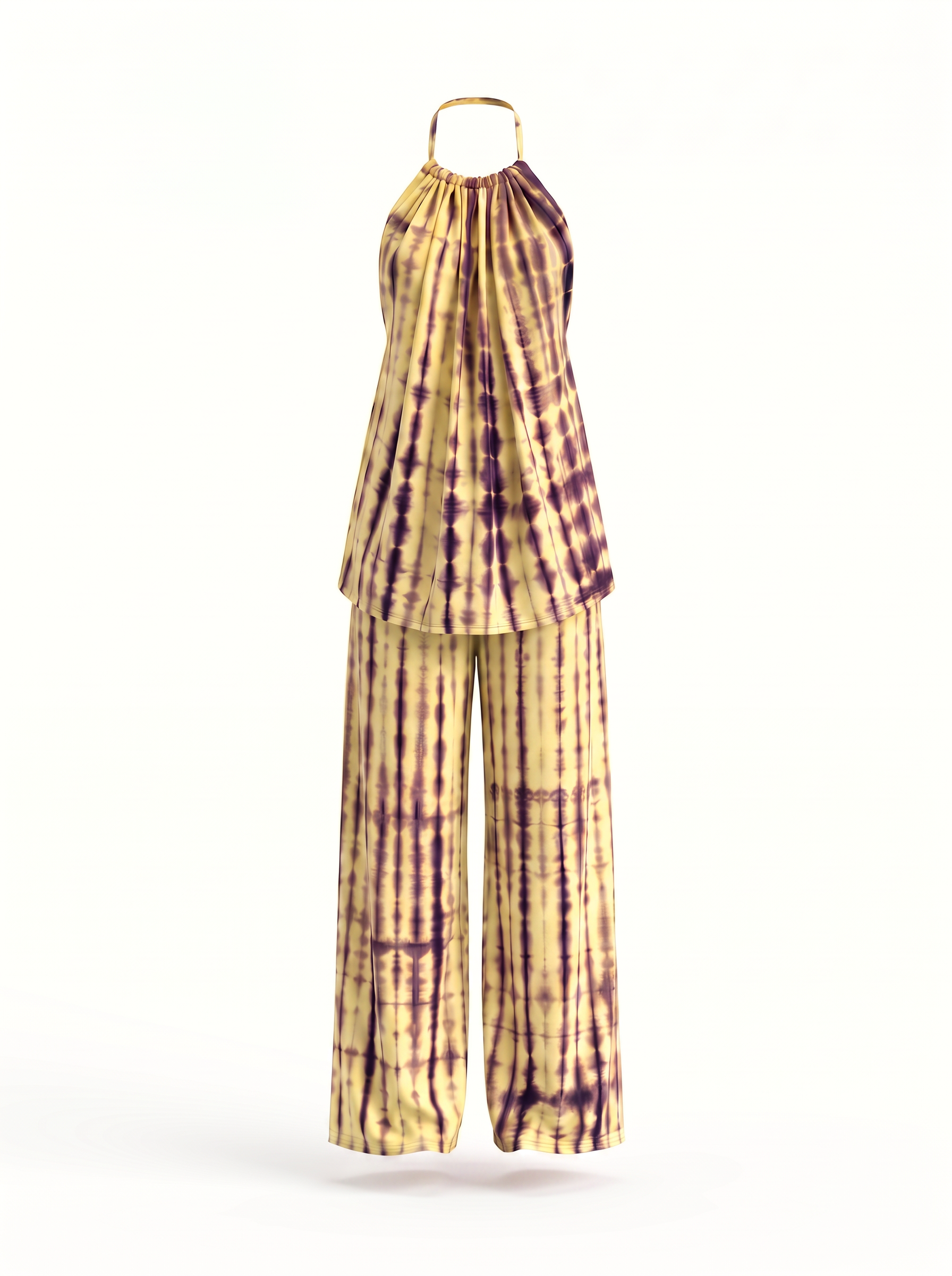 Butter Berry loungewear set in Saffron & Aubergine