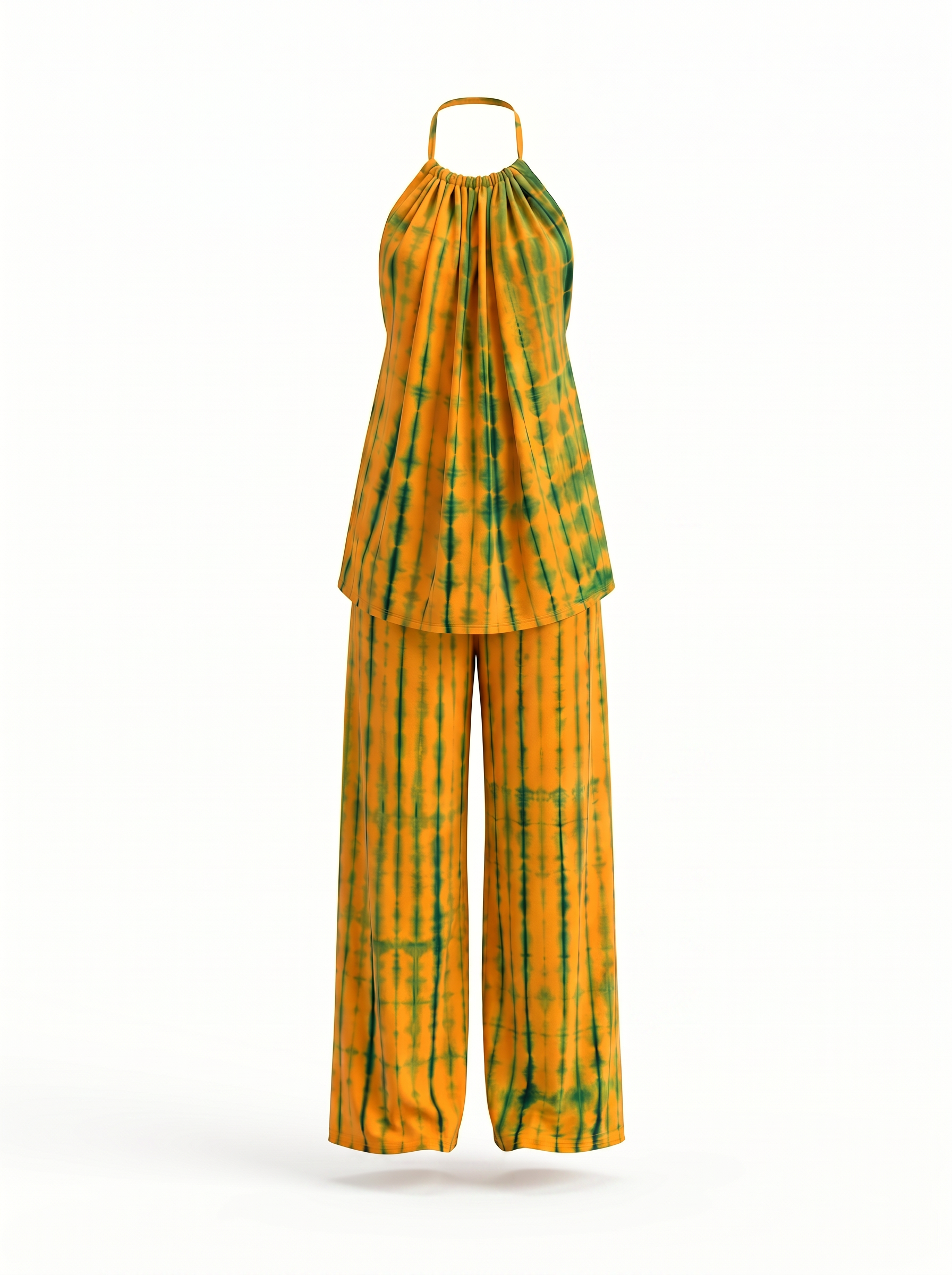 Passion Fruit loungewear set in Chartreuse & Yellow