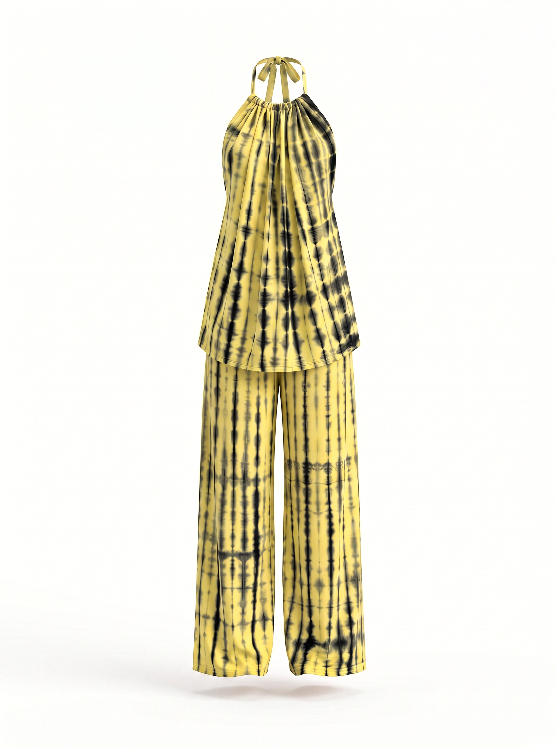 Smoked Jackfruit loungewear set in Yellow & Black