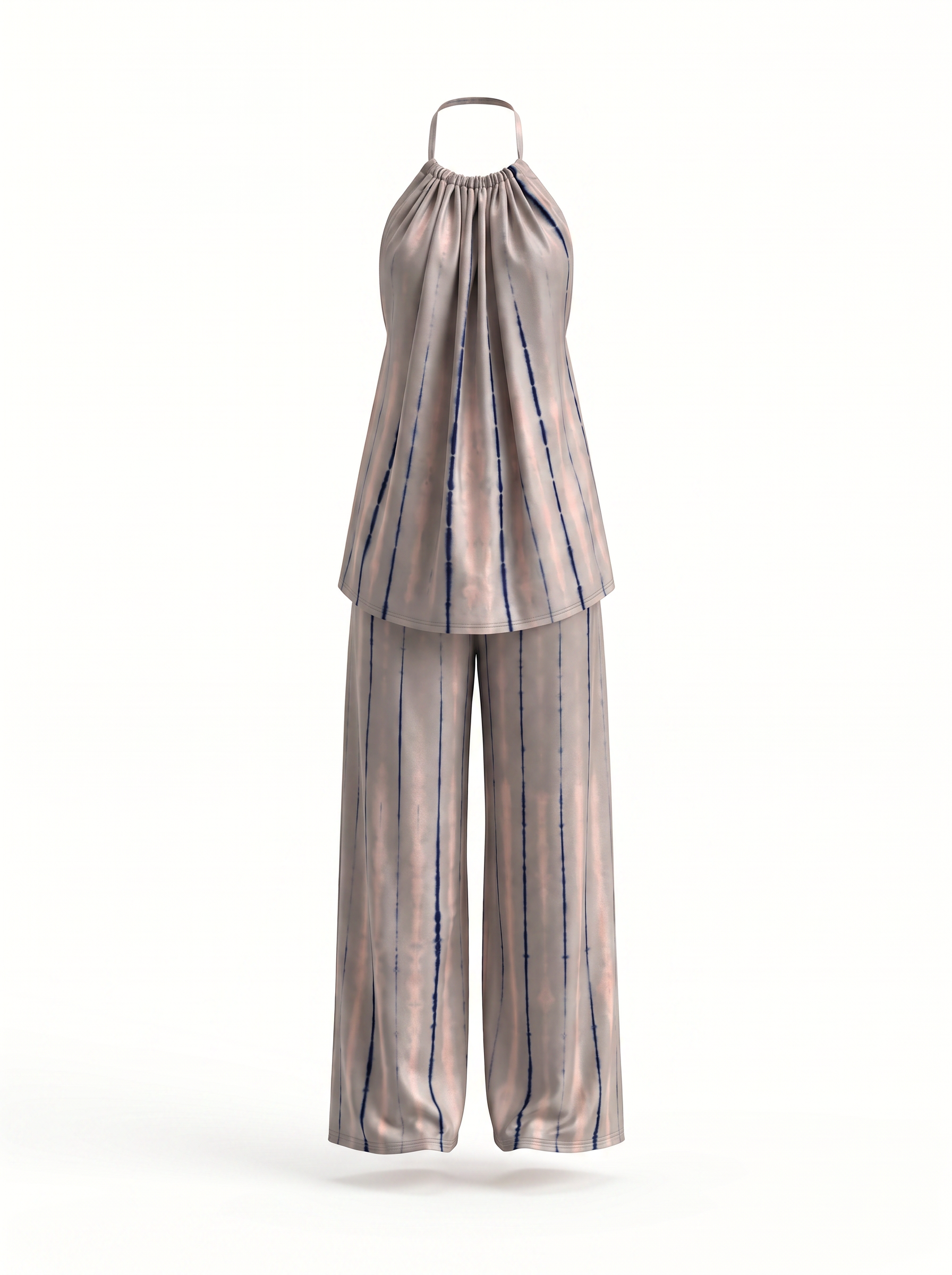 Dusty Quince loungewear set in Stone & Indigo