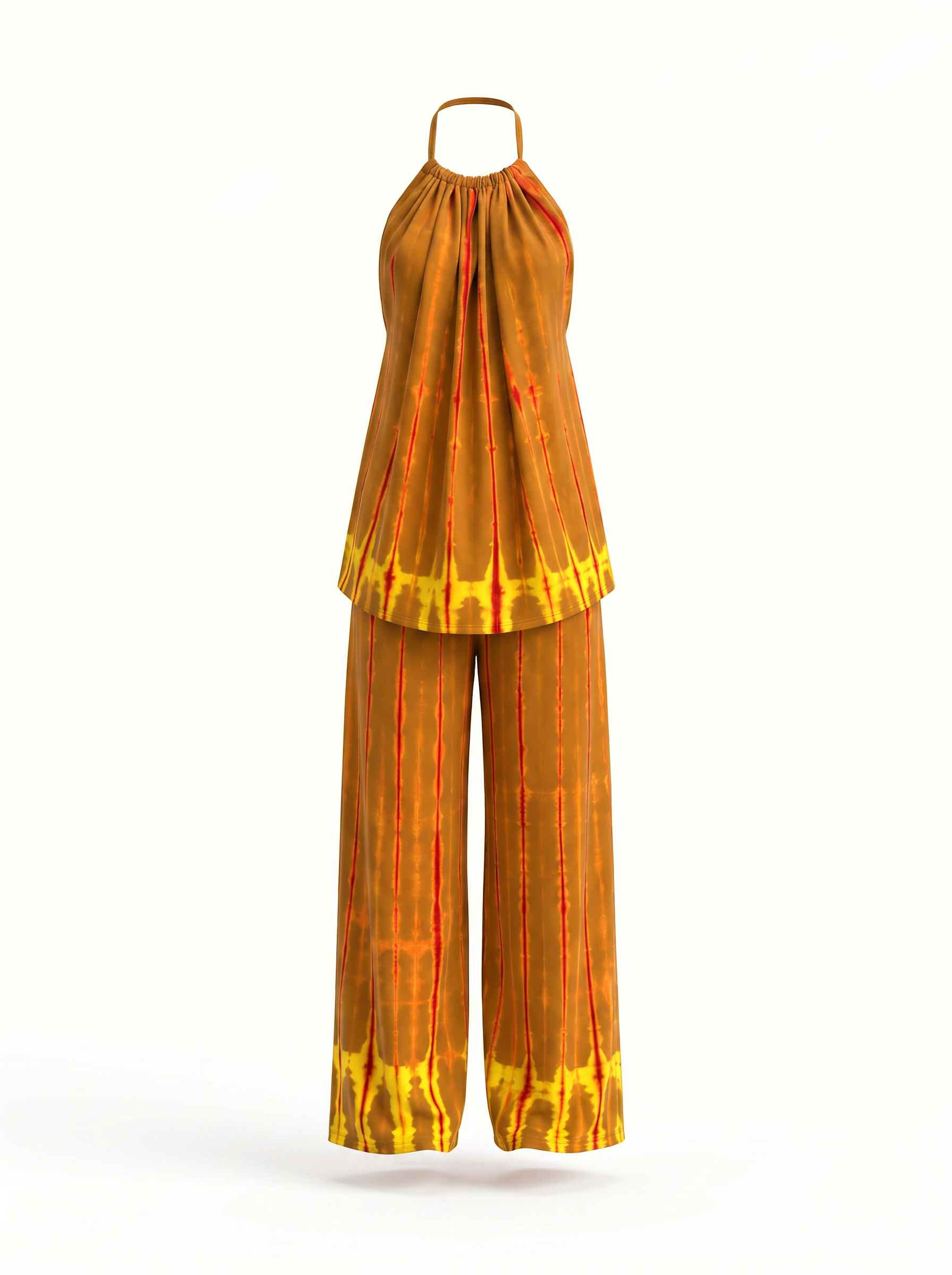 Passion Apricot loungewear set in Amber & Saffron