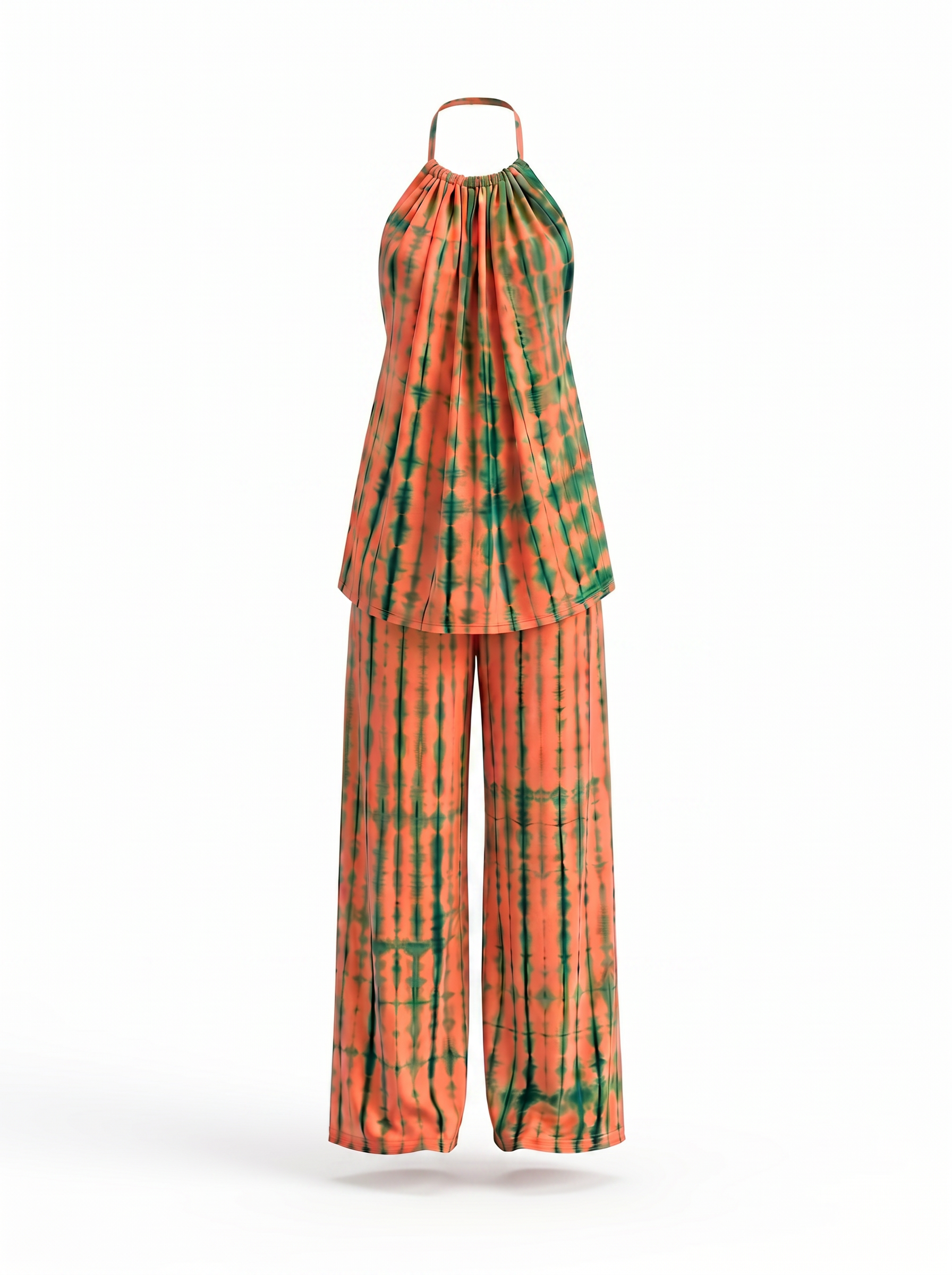Water Melon loungewear set in Coral & Emerald